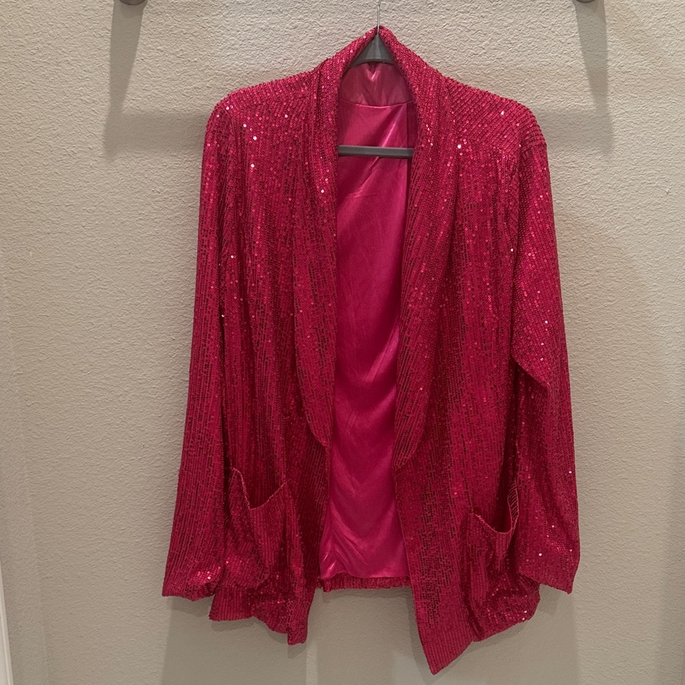 Hot Pink Sequin Jacket